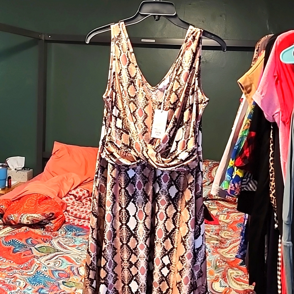 Candies snake print dress